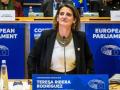 Teresa Ribera, en el Parlamento Europeo durante su examen como comisaria