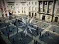'Render' diurno de la estrella que iluminará la plaza de Sant Jaume