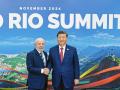 El presidente de Brasil, Lula da Silva, junto al presidente de China, Xi Jinping, en la cumbre del G20 en Rio de Janeiro