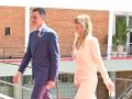 El presidente de Gobierno, Pedro Sánchez, y su mujer, Begoña Gómez