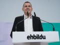 El coordinador de Bildu, Arnaldo Otegi en una comparecencia pública