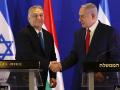 Los primeros ministros de Hungría Viktor Orbán y de Israel Benjamín Netanyahu