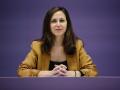 La secretaria general de Podemos, Ione Belarra, durante una reunión de Podemos con su Consejo Ciudadano Estatal