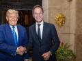 EL presidente de Estados Unidos, Donald Trump, y el secretario general de la OTAN, Mark Rutte