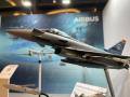 Maqueta del Eurofighter Tranche 5 presentada en la Conferencia de Seguridad de Berlín 2024