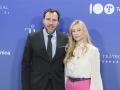 Minister Oscar Puente and Laura Soria Velasco during  centenary (100 anniversary) of Telefonica in Madrid on Friday, 19 April 2024.