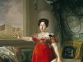 María Isabel de Braganza, fundadora del Museo del Prado, pintada por Bernardo López Piquer (1829)