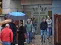 Los terroristas a su salida de la Audiencia Nacional