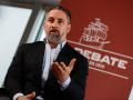 Santiago Abascal, en la redacción de El Debate