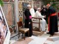 El Papa Francisco durante la audiencia con diplomáticos de Chile y Argentina