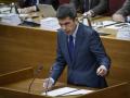 Carlos Mazón, durante la sesión de control al Consell en las Cortes Valencianas