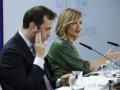 Pilar Alegría y el ministro de Economía, Carlos Cuerpo