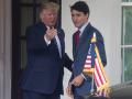 (FILES) US Presidnt Donald Trump greets Canadian Prime Minister Justin Trudeau at the White House in Washington, DC, on June 20, 2019. Canadian Prime Minister Justin Trudeau arrived in Palm Beach, Florida, on November 30, 2024 for what Canadian and American media said was a meeting with US President-elect Donald Trump at his Mar-a-Lago luxury estate. (Photo by NICHOLAS KAMM / AFP)
