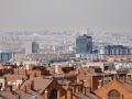 Vista general desde el parque Cerro del Tío Pío, en Madrid.