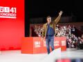 El Presidente del Gobierno, Pedro Sánchez, durante la inauguración del 41º Congreso Federal del PSOE