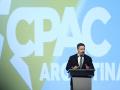 El líder de Vox, Santiago Abascal, en la Conferencia de Acción Política Conservadora