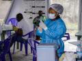 Vacunación contra el coronavirus en Goma, República Democrática del Congo