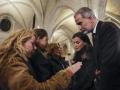 El rey Felipe VI y la reina Letizia durante el funeral por las víctimas de la DANA celebrado este lunes en la catedral de Valencia
