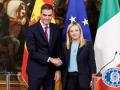 Pedro Sánchez y Georgia Meloni, en una imagen de archivo