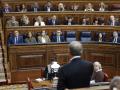 Alberto Núñez Feijóo se dirige a Pedro Sánchez durante el cara a cara