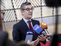 El ministro de Justicia, Félix Bolaños, a su llegada al Consejo de Asuntos de Justicia de la Unión Europea