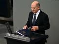 Olaf Scholz en su intervención en la cámara baja
