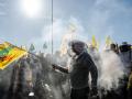 Apicultores durante la protesta frente al Ministerio de Agricultura por el acuerdo con Mercosur