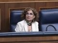 La vicepresidenta primera y ministra de Hacienda, María Jesús Montero, en el Congreso.