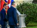 El Rey con Pedro Sánchez, el pasado 13 de diciembre en el Palacio de la Magdalena , en Santander