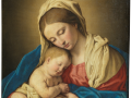 La virgen con el niño dormido, por Giovanni Battista Salvi da Sassoferrato