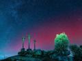 Imagen de la aurora boreal desde la provincia de Ávila