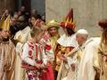 El Papa Francisco durante la 58ª Jornada Mundial de la Paz, en la Basílica de San Pedro, el pasado i de enero