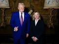 El presidente electo de Estados Unidos, Donald Trump, y la primera ministra italiana, Giorgia Meloni