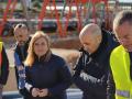 La delegada del Gobierno en la Comunidad Valenciana, Pilar Bernabé, junto al presidente de la CHJ, Miguel Ángel Polo
