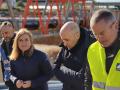 La delegada del Gobierno en la Comunidad Valenciana, Pilar Bernabé, junto al presidente de la CHJ, Miguel Ángel Polo