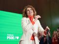La ministra de Hacienda, María Jesús Montero, en la presentación de su precandidatura para liderar el PSOE-A
