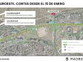 Cortes de tráfico a partir del 15 de enero en la A-5