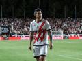 James Rodríguez, durante un partido con el Rayo Vallecano esta temporada
