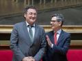 El fiscal general del Estado, Álvaro García Ortiz y el ministro de la Presidencia, Justicia y Relaciones con las Cortes, Félix Bolaños