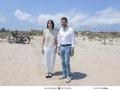 Diana Morant y el alcalde de Gandía, José Manuel Prieto, en la localidad valenciana