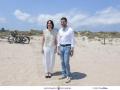 Diana Morant y el alcalde de Gandía, José Manuel Prieto, en la localidad valenciana