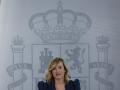 La portavoz del Gobierno y ministra de Educación, Pilar Alegría, en rueda de prensa tras el Consejo de Ministros