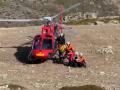 Rescate en helicóptero en la Sierra de Guadarrama