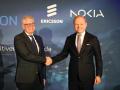 El CEO de Ericsson, Börje Ekholm, y el CEO de Nokia, Pekka Lundmark