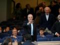 Florentino Perez, en el palco del Bernabéu