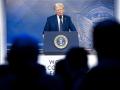 Donald Trump durante su comparecencia en Davos