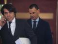 La pareja de la presidenta de la Comunidad de Madrid, Alberto González Amador (d), a su salida del Tribunal Superior de Justicia