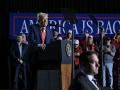El presidente de EE.UU. Donald Trump en un acto en Las Vegas, Nevada