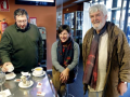 Xabier Ron junto a Yolanda Díaz y Xosé Manuel Beiras, en una imagen de 2012