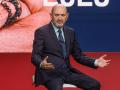 Rafael Louzán, presidente de la RFEF, interviene durante el acto en el que se anunció la renovación de Luis de la Fuente